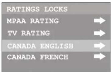 INSIGNIA NSF27TV - Para configurar la clasificacion del Canada francofono: - 3