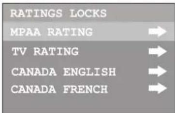 INSIGNIA NSF27TV - Pour configurer les classifications MPAA : - 3