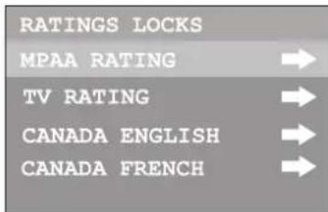 INSIGNIA NSF27TV - To set up MPAA ratings: - 3