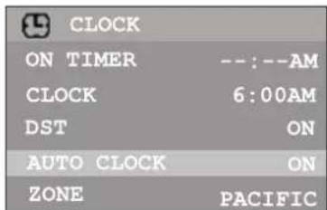 INSIGNIA NSF27TV - Pour acceder au menu de l'horloge : - 2