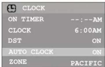 INSIGNIA NSF27TV - To set up the clock automatically: - 1