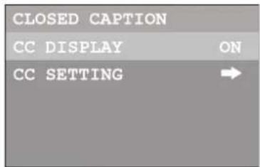 INSIGNIA NSF27TV - To turn Closed Captioning on or off: - 2