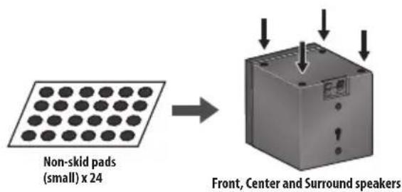 PIONEER HTS570 - Front surround setup (recommended) - 2