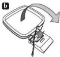 PIONEER HTS570 - Assemble the AM loop antenna. - 2