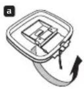 PIONEER HTS570 - Assemble the AM loop antenna. - 1