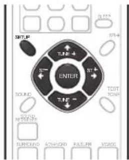 PIONEER HTS570 - Utilisation du menu Setup (Configuration) - 1