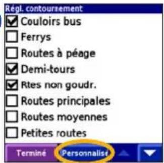 GARMIN iQue 3000 - Contournement de zones - 4