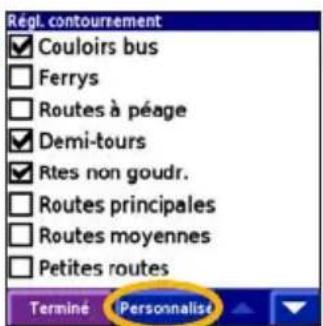 GARMIN iQue 3000 - Contournement de routes et de zones - 8