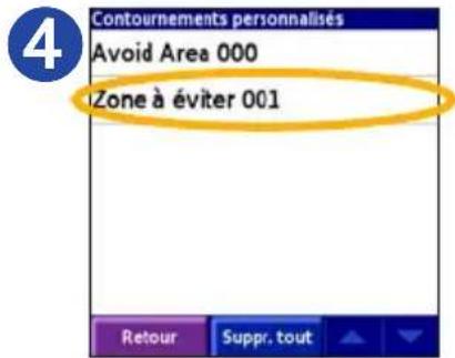 GARMIN iQue 3000 - Affichage et modification des contournements - 5