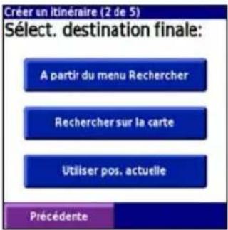 GARMIN iQue 3000 - Creation et enregistrement d'un nouvel itinétaire - 6
