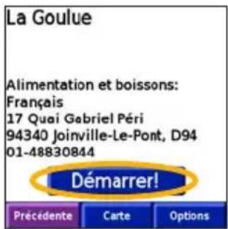 GARMIN iQue 3000 - Recherche d'un restaurant - 6