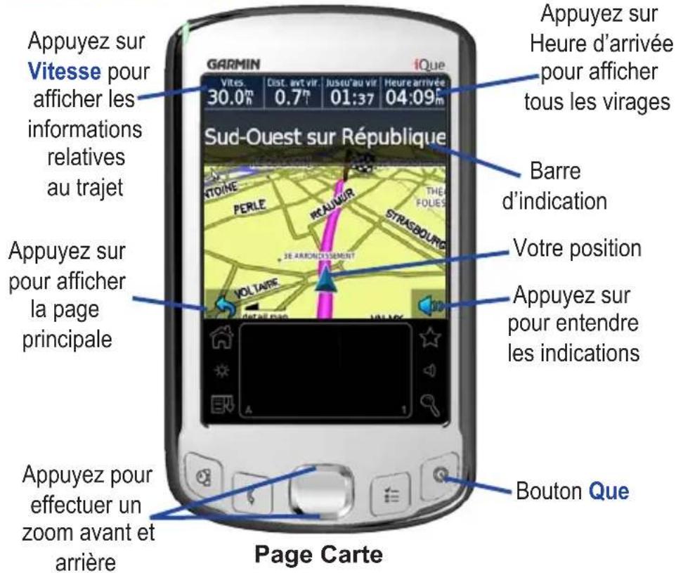 GARMIN iQue 3000 - Suspension de l'itinétaire - 1