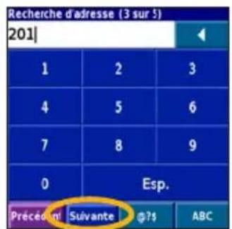 GARMIN iQue 3000 - Recherche d'une adresse - 6