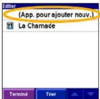 GARMIN iQue 3000 - Ajout d'étapes à votre itinétaire - 4