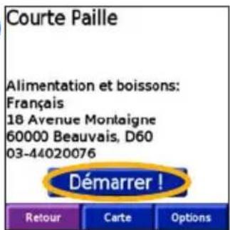 GARMIN iQue 3000 - Creation d'un itinétaire dans l'agenda - 12