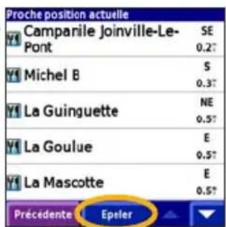 GARMIN iQue 3000 - Recherche alphétique - 7