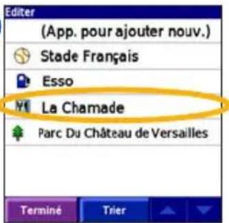 GARMIN iQue 3000 - Réorganisation des étapes - 6