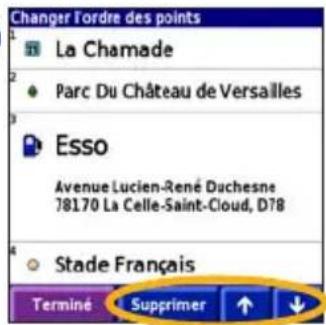GARMIN iQue 3000 - Réorganisation des étapes - 8