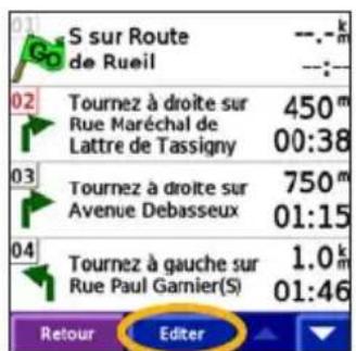 GARMIN iQue 3000 - Ajout d'étapes à votre itinétaire - 3