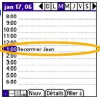 GARMIN iQue 3000 - Creation d'un itinétaire dans l'agenda - 2