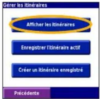 GARMIN iQue 3000 - Modification d'un itinéraire enregistré - 2