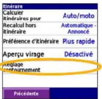GARMIN iQue 3000 - Contournement de routes et de zones - 6