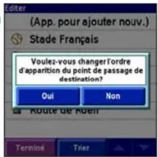 GARMIN iQue 3000 - Réorganisation des étapes - 4