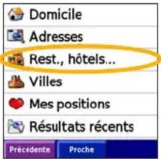 GARMIN iQue 3000 - Recherche alphétique - 3