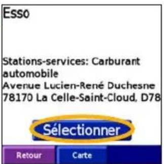 GARMIN iQue 3000 - Ajout d'étapes à votre itinétaire - 8