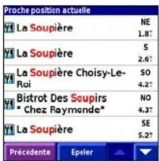 GARMIN iQue 3000 - Recherche alphétique - 11