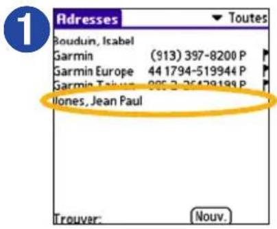 GARMIN iQue 3000 - Attribution d'une position GPS - 1
