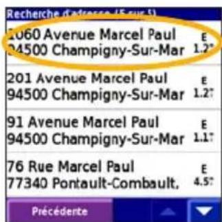 GARMIN iQue 3000 - Recherche d'une adresse - 10