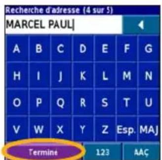 GARMIN iQue 3000 - Recherche d'une adresse - 8