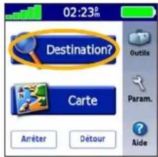 GARMIN iQue 3000 - Recherche d'un restaurant - 1