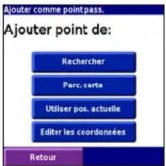 GARMIN iQue 3000 - Ajout d'étapes à votre itinétaire - 6