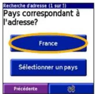 GARMIN iQue 3000 - Recherche d'une adresse - 2