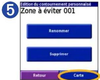GARMIN iQue 3000 - Affichage et modification des contournements - 6
