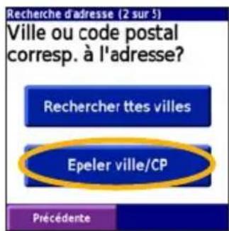 GARMIN iQue 3000 - Recherche d'une adresse - 4