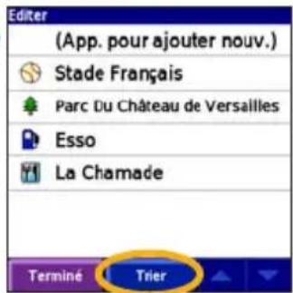 GARMIN iQue 3000 - Réorganisation des étapes - 2