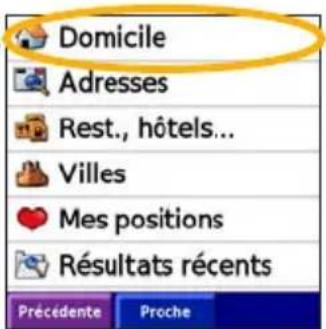 GARMIN iQue 3000 - Creation d'un itinéraire vers votre domicile - 3