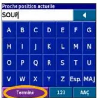 GARMIN iQue 3000 - Recherche alphétique - 9