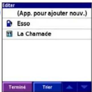 GARMIN iQue 3000 - Ajout d'étapes à votre itinétaire - 10