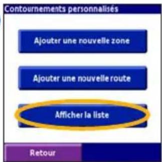 GARMIN iQue 3000 - Affichage et modification des contournements - 4