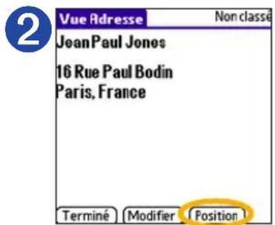 GARMIN iQue 3000 - Attribution d'une position GPS - 2