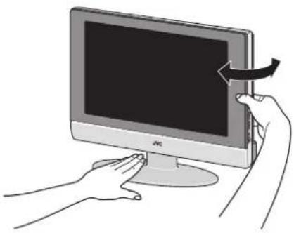 JVC LT23X576 - Rotate the TV to the left and right: - 1