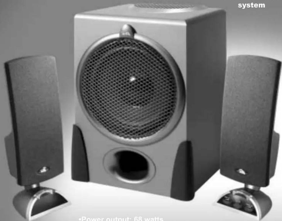 Cyber Acoustics CA3550 - Amplified Speaker System - 2