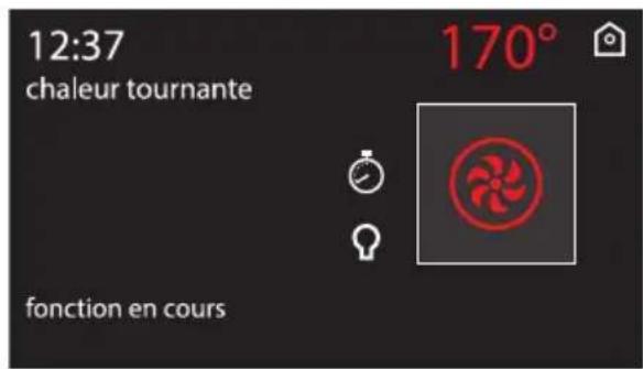 12:37 chaleur tournante 170° fonction en cours