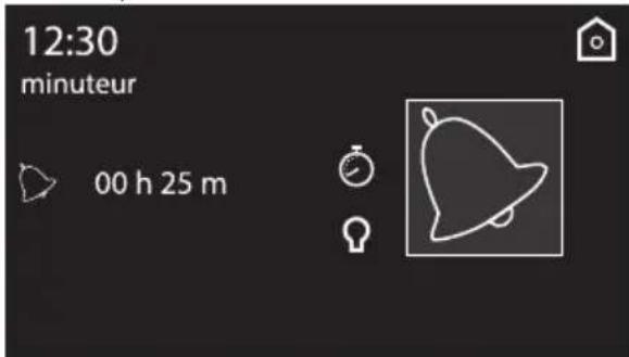12:30 Minuteur 00 h 25 m