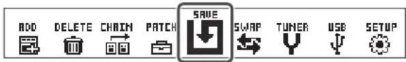 ZOOM G5n - Sauvegarde de patches - 2
