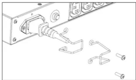 Furman PLPLUS C E - INLET AC CORD SECURITY CLAMP: - 1